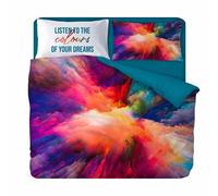 LA DOLCE CASA PARURE COPRIPIUMINO SINGOLO ART MULTICOLOR 100% COTONE