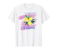 La Dolce Vita Il Limon Limoncello Costiera Amalfitana Citrus Design Maglietta