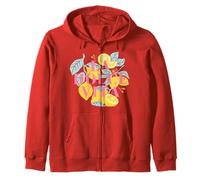 La Dolce Vita Lemon Graphic per Ragazza Donna Felpa con Cappuccio