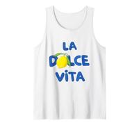 LA Dolce Vita - Limone Blu Italia Estate Regalo Vacanza Canotta