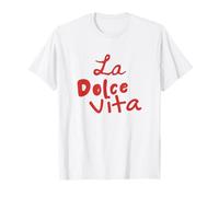 La Dolce Vita Limone Estate Italiana Limoncello Costiera Amalfitana Maglietta