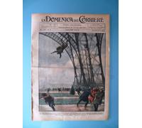 La Domenica del Corriere 1 Aprile 1928 Parigi Marcello Haget Eiffel New York