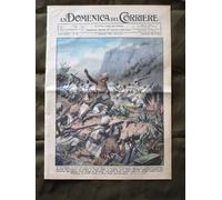 La Domenica del Corriere 1 Dicembre 1935 Scontro Bombe a mano Lupi Milano