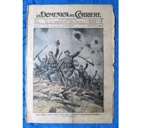 La Domenica del Corriere 10 giugno 1917 WW1 Jamiano - Carso - Isonzo