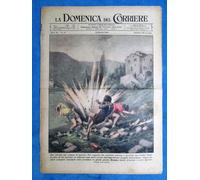 La Domenica del Corriere 10 ottobre 1943 WW2 Liguria - Milano - Kiur Jari-Ce