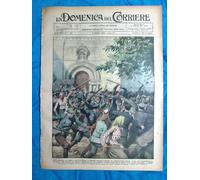 La Domenica del Corriere 11 agosto 1929 Limri - Val Trenta - Albertini Artide