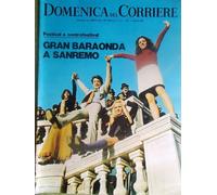 La Domenica del Corriere 11 Febbraio 1969 Sanremo Palach Festival Nato Gandhi
