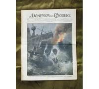 La Domenica del Corriere 12 Aprile 1908 Incrociatore Prete Principe Guglielmo