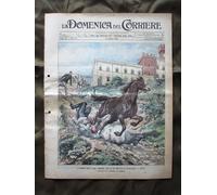La Domenica del Corriere 12 Giugno 1904 Cavalleria Mongolfiera Saint Louis