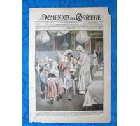 La Domenica del Corriere 12 maggio 1918 WW1 Regina Elena - Alpini - Buonaparte