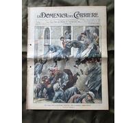 La Domenica del Corriere 14 Febbraio 1904 Operaie in fuga Emigrazione Quirinale