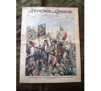 La Domenica del Corriere 14 Giugno 1903 Contadini di Sicilia Pompieri Finanza