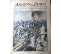 La Domenica del Corriere 14 Luglio 1918 WW1 Piave Ritirata Austriaci Grappa Usa