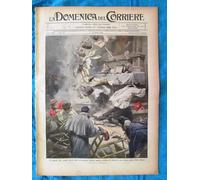 La Domenica del Corriere 14 marzo 1915 WW1 Ypres - Lorena - Porto di Genova