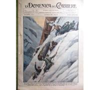 La Domenica del Corriere 15 Febbraio 1931 Fenestrelle Alpini Aurora Agapito Fame