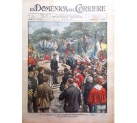 La Domenica del Corriere 15 Giugno 1902 Anniversario Morte Garibaldi Anglo-Boera