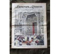 La Domenica del Corriere 16 Settembre 1906 Duomo Milano Emigrazione G. Giacosa