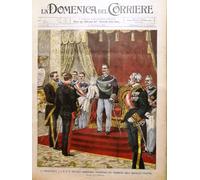La Domenica del Corriere 17 Febbraio 1901 Re Baku Petrolio De Marchi Politica