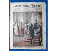 La Domenica del Corriere 19 gennaio 1919 Vittorio Emanuele III - Regina Elena