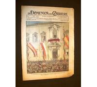 La Domenica del Corriere 2 dicembre 1923 Visita Re Alfonso e Vittoria di Spagna