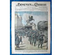 La Domenica del Corriere 2 marzo 1919 Vienna-Trieste - Quai d'Orsay - Clemenceau
