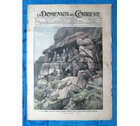 La Domenica del Corriere 20 agosto 1916 WW1 Soldati - Francia - Aviazione