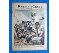 La Domenica del Corriere 20 giugno 1943 WW2 C.Rosasco - Aerei Germania - Roma