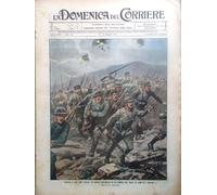 La Domenica del Corriere 21 Maggio 1916 WW1 Carabinieri Catania Sardi Carso Nidi