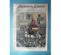 La Domenica del Corriere 21 ottobre 1928 Sagra Uva Marino Quattro Mori Mucche