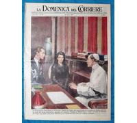 La Domenica del Corriere 22 aprile 1951 Elisabetta,Pio XII- Rajadhar- D'Annunzio