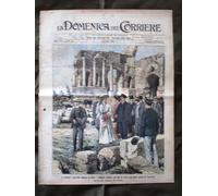 La Domenica del Corriere 23 Aprile 1905 Taormina Gen. De Sonnaz Merry del Val