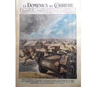 La Domenica del Corriere 24 Gennaio 1943 WW2 Alpini Don Russia Deserto Medaglie