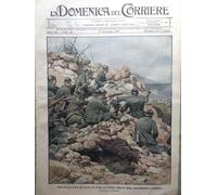 La Domenica del Corriere 24 Giugno 1917 WW1 Cadorna Carso Ferrero Albania Savoia