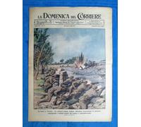 La Domenica del Corriere 25 aprile 1943 WW2 Tunisia - Sommergibile - C. Segurana