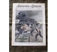 La Domenica del Corriere 25 Ottobre 1908 Treno Bue Dieta boema Aeronautica