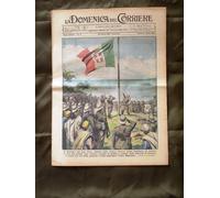 La Domenica del Corriere 26 Aprile 1936 Tricolore Scontri Re alla Fiera Milano
