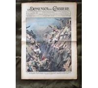 La Domenica del Corriere 26 Gennaio 1936 Terremoto Colombia Aquila Cane Volare