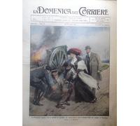 La Domenica del Corriere 27 Aprile 1913 Laetitia Guerra Balcani Libia Montemezzi