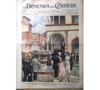 La Domenica del Corriere 27 Maggio 1900 Museo Automa Vulcani Vesuvio Taylor Arte