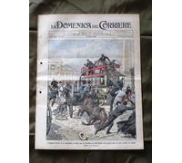 La Domenica del Corriere 27 Maggio 1906 Lattivendolo Parigi Vesuvio Fiammiferi