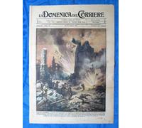 La Domenica del Corriere 27 ottobre 1918 WW1 Cambrai-Bersaglieri N.Y.-d'Annunzio