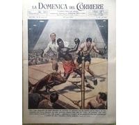 La Domenica del Corriere 28 Luglio 1946 Stradivari Temple Pugilato Terre Uomini