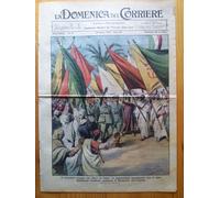 La Domenica del Corriere 28 marzo 1937 Duce Libia - Bahia Blanca - Guadalajara