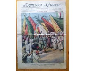 La Domenica del Corriere 28 marzo 1937 Duce Libia - Bahia Blanca - Guadalajara