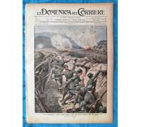La Domenica del Corriere 29 agosto 1915 WW1 Guerra - D'Annunzio - Croce Rossa