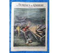 La Domenica del Corriere 29 agosto 1954 Marone - Francofonte - A. De Gasperi