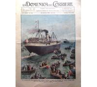 La Domenica del Corriere 29 Settembre 1935 Suez Galileo Ferraris Elioterapia