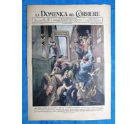La Domenica del Corriere 3 ottobre 1943 WW2 Ferrovie - Croce Rossa - G.Verdi