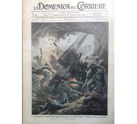 La Domenica del Corriere 30 Aprile 1916 WW1 Bombardamento Cristo Mantegna Bimbi