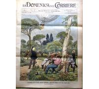 La Domenica del Corriere 30 Giugno 1901 Inondazione Como Begas Cattaneo Milano
